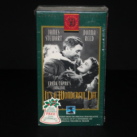 It's A Wonderful Life Factory Sealed VHS | Music Cassette | Ornament - Picture 1 of 3
